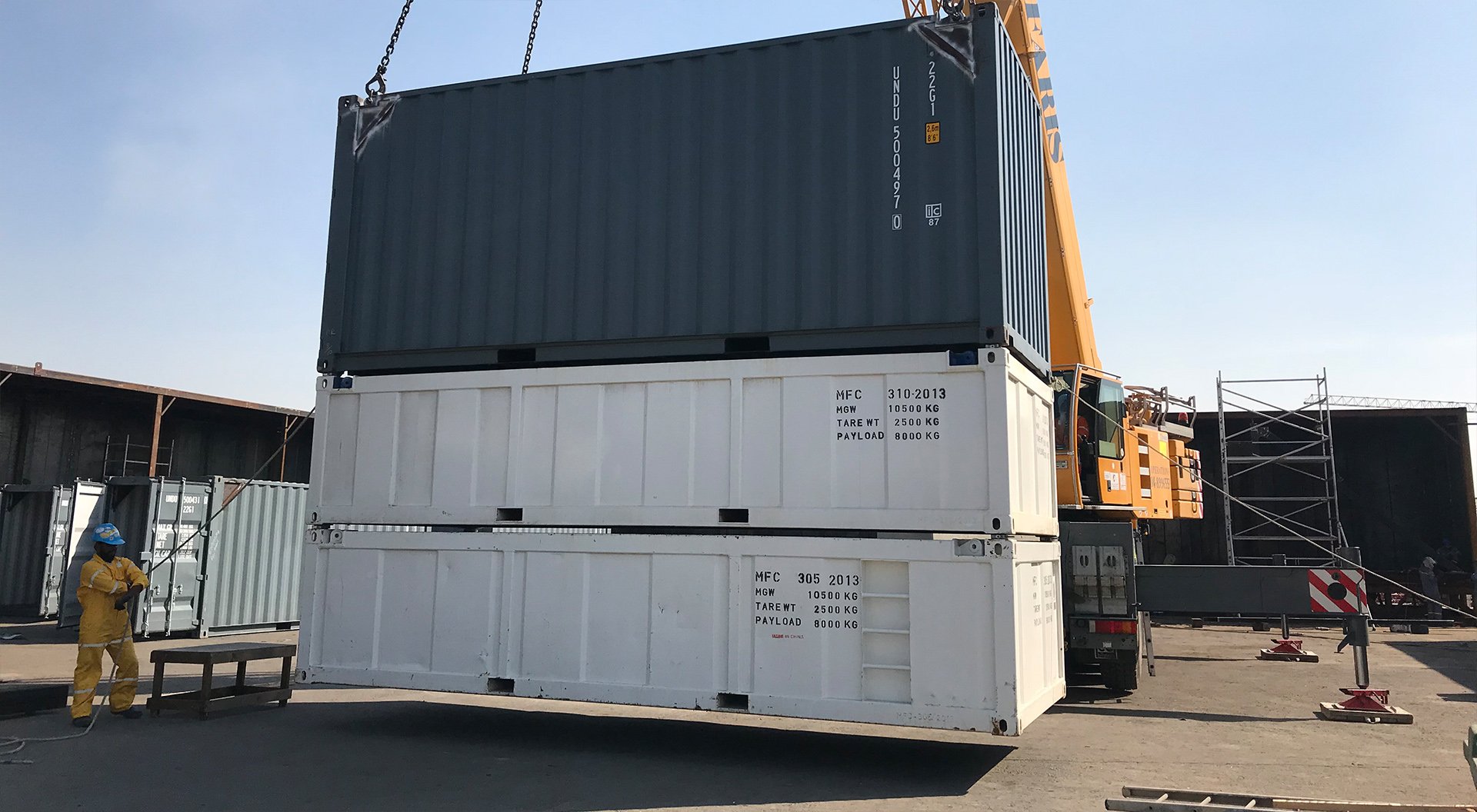 shipping container load testing Dubai